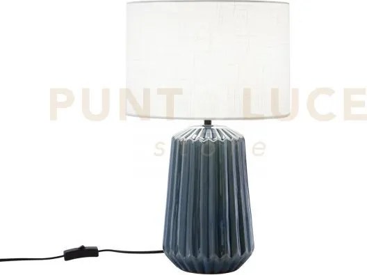 Lampada da tavolo kiowa ottanio 1 luce attacco e27 28x28x46cm base ...