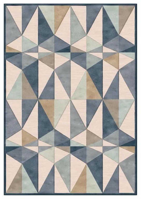 Tappeto Farashe 691 geometrico in viscosa multicolor, L 230 x L 160 cm