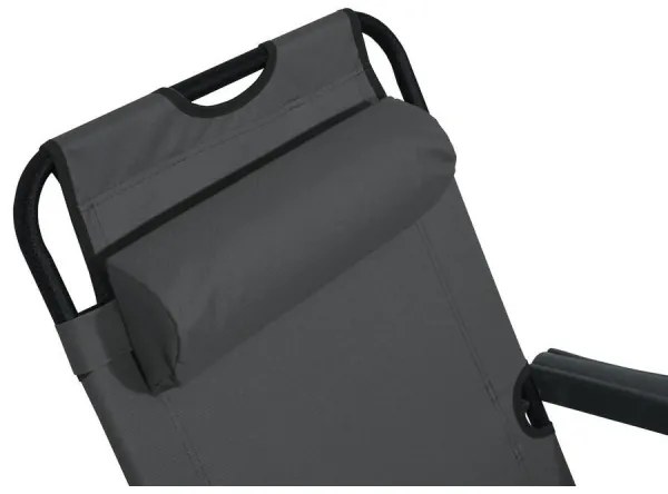 Sedia pieghevole regolabile antracite