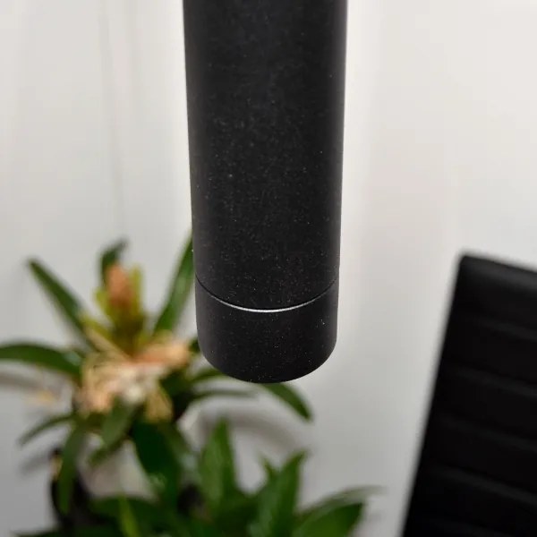 LED Lampadario a sospensione con filo TUBA 3xGU10/4,8W/230V nero