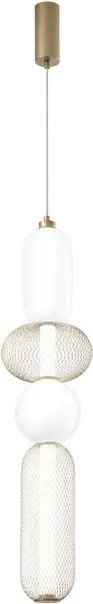 Lampadario LED glamour LED-INKAS-S4-ORO nero 3720 lumen, LUCE AMBIENTE DESIGN