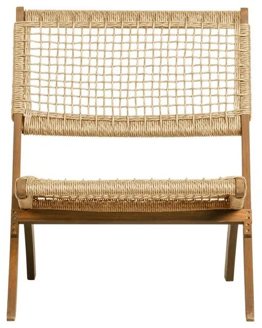 Poltrona pieghevole da giardino in legno romboidale Lois - WOOOD