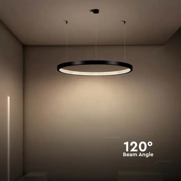 Lampadario LED a sospensione con filo LED/19W/230V 4000K nero