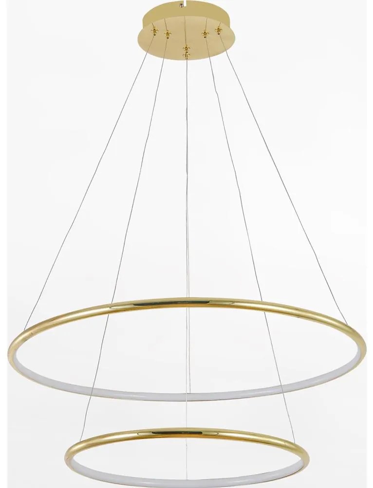 Zuma Line PL201004B-2GD - Lampadario LED a sospensione con filo MARSEILLE LED/40W/230V oro