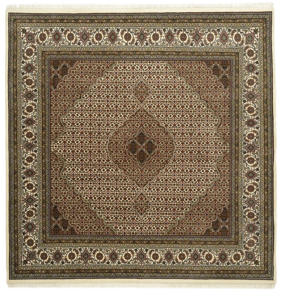 Tabriz Tappeto orientale 200x200 (Indian) Annodato A Mano