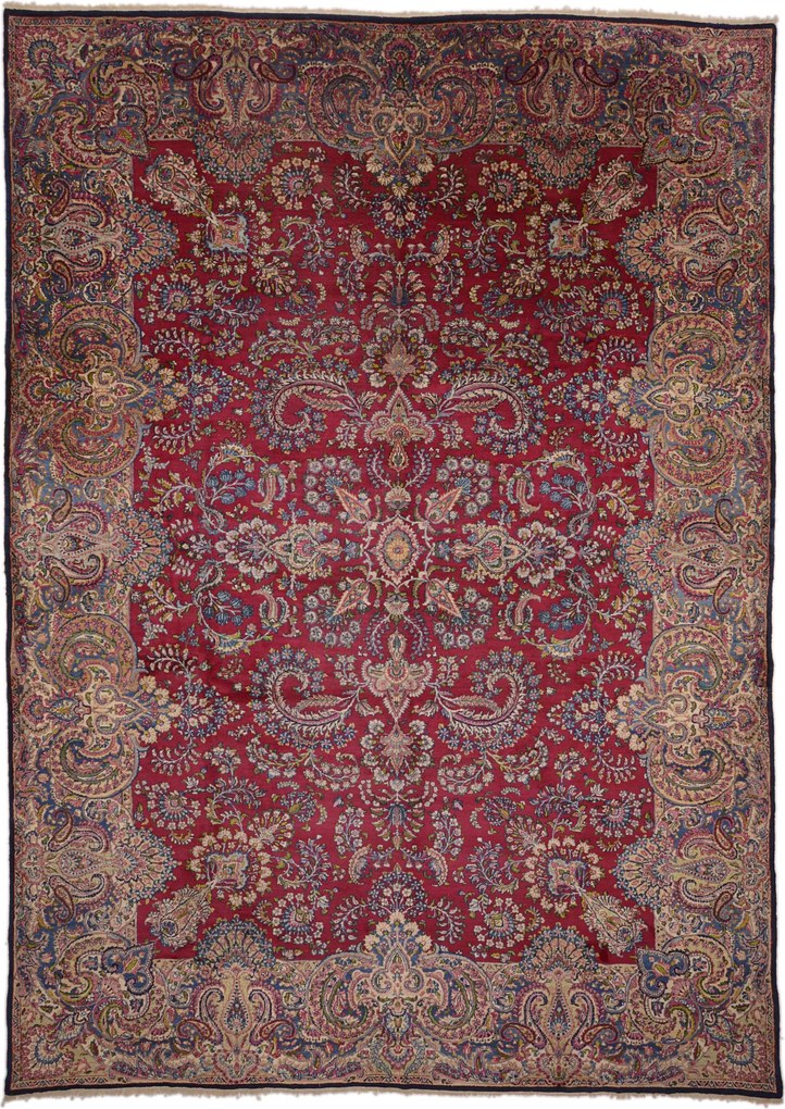 Kerman Tappeto 310 x 430 (Iran) Annodato A Mano