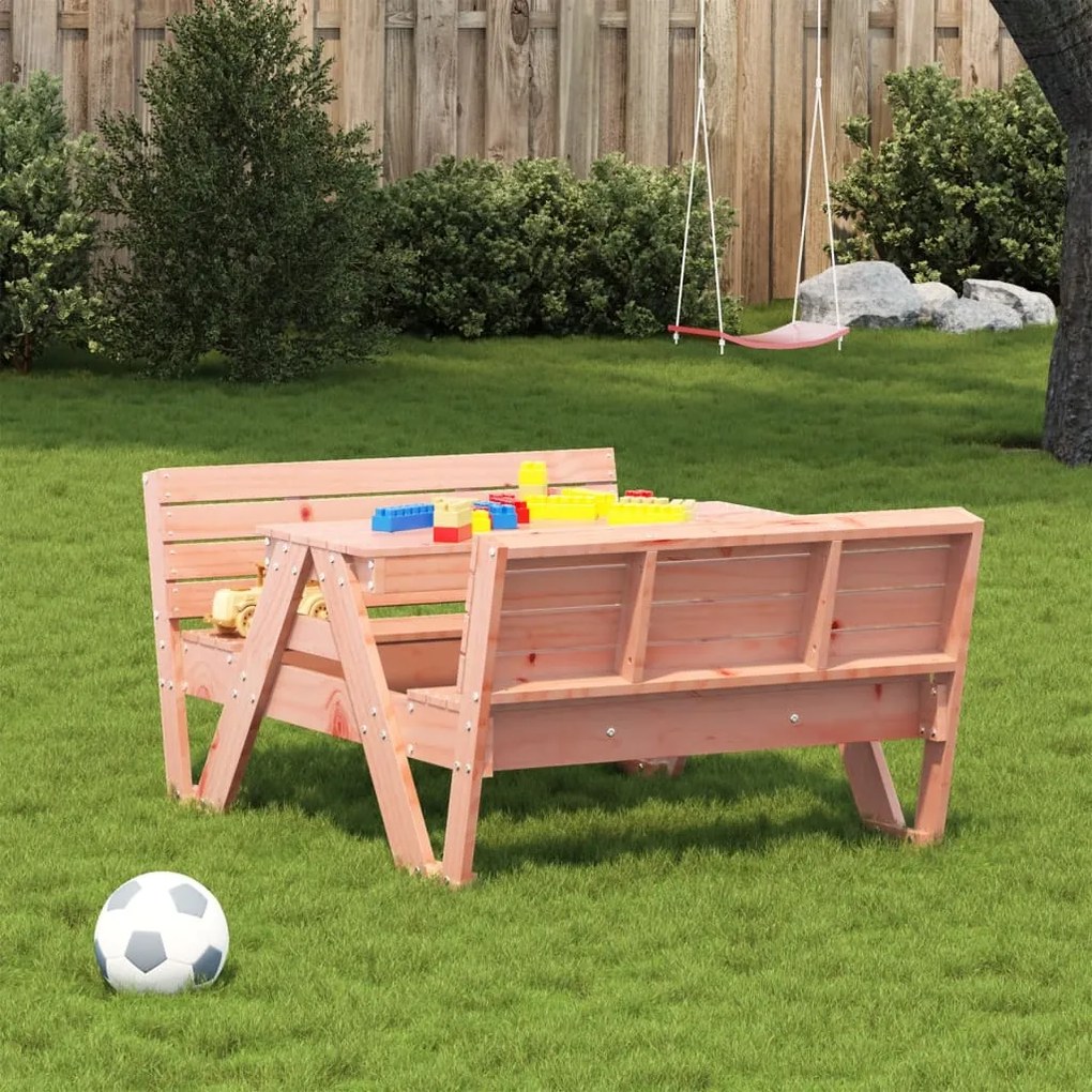 Tavolo da picnic per bambini 88x122x58cm legno massello douglas
