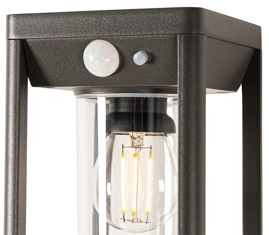 Lampada da parete da esterno grigio scuro con LED e luce dimmerabile a energia solare - Sonne