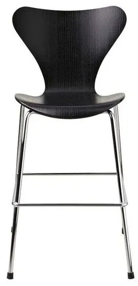 Series 7 Junior Chair Nero/Cromato - Fritz Hansen