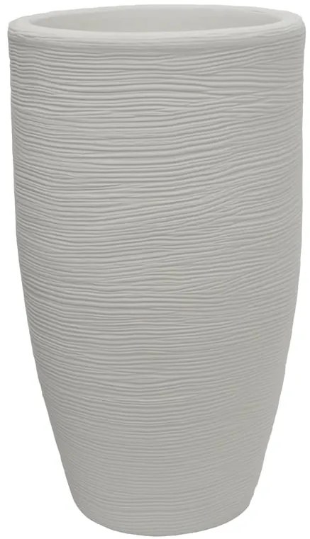 Vaso per piante e fiori SHABBY in polietilene bianco H 70 cm Ø 40 cm