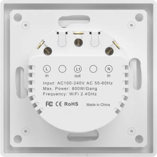 Immax NEO 07538L - Interruttore SMART a 1 tasto 230V Wi-Fi Tuya