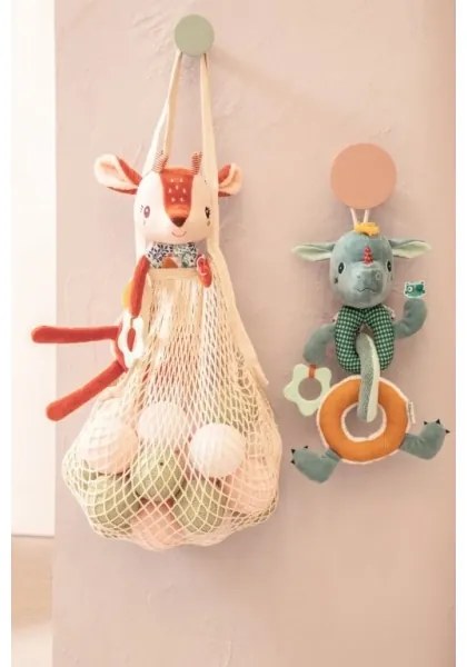 Lilliputiens - Peluche catena con un teether drago Joe