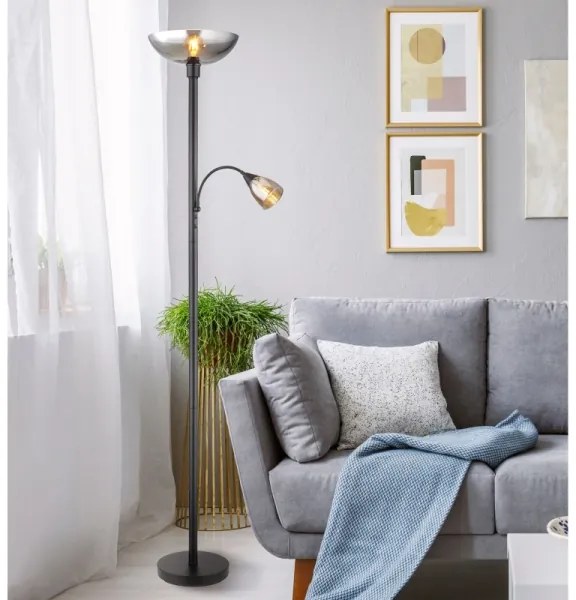 Globo 58903 - Lampada con piedistallo BLADE 1xE27/60W/230V + 1xE14/40W