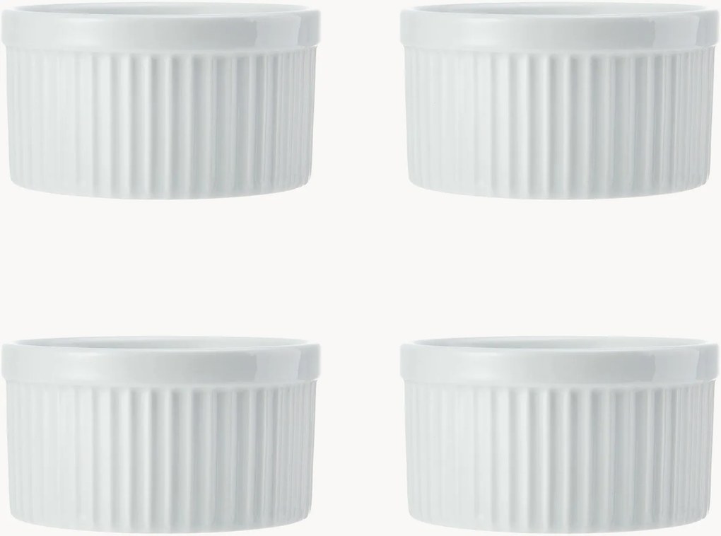 Set di 4 recipienti in porcellana Chalk