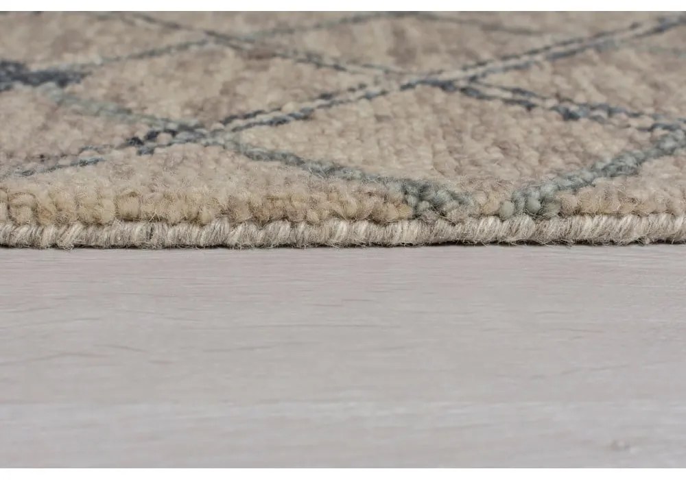 Tappeto in lana grigio 120x170 cm Diego - Flair Rugs