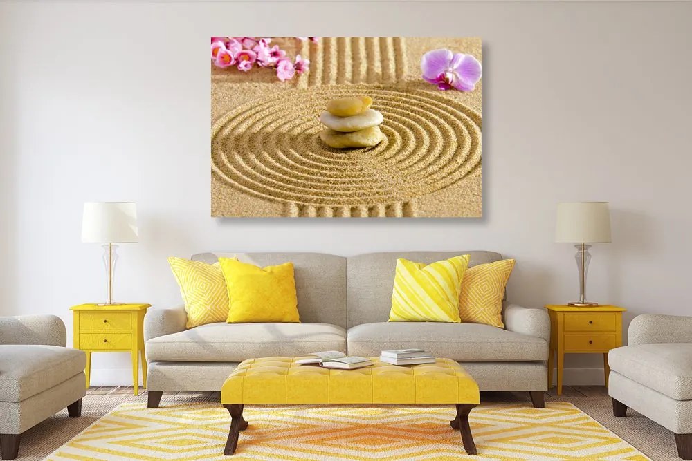 Quadro su tela – Giardino giapponese con elementi Feng Shui