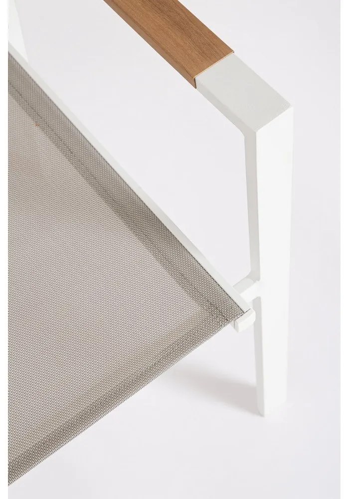 Sedia da esterno bianca in metallo Heta – Bizzotto