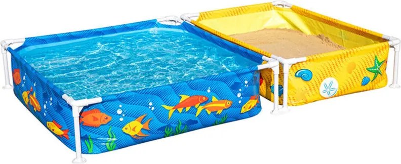Bestway Piscina Rigida Infantile Con Sandbox 213x122x30,5 cm +2 anni Giardino 00561