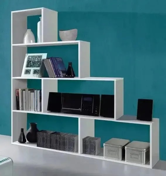 libreria klum 145x29x145h bianco