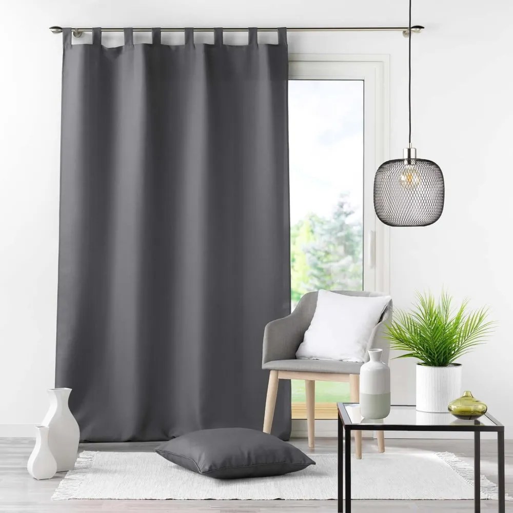 Tenda grigio scuro 140x260 cm Essentiel - douceur d'intérieur