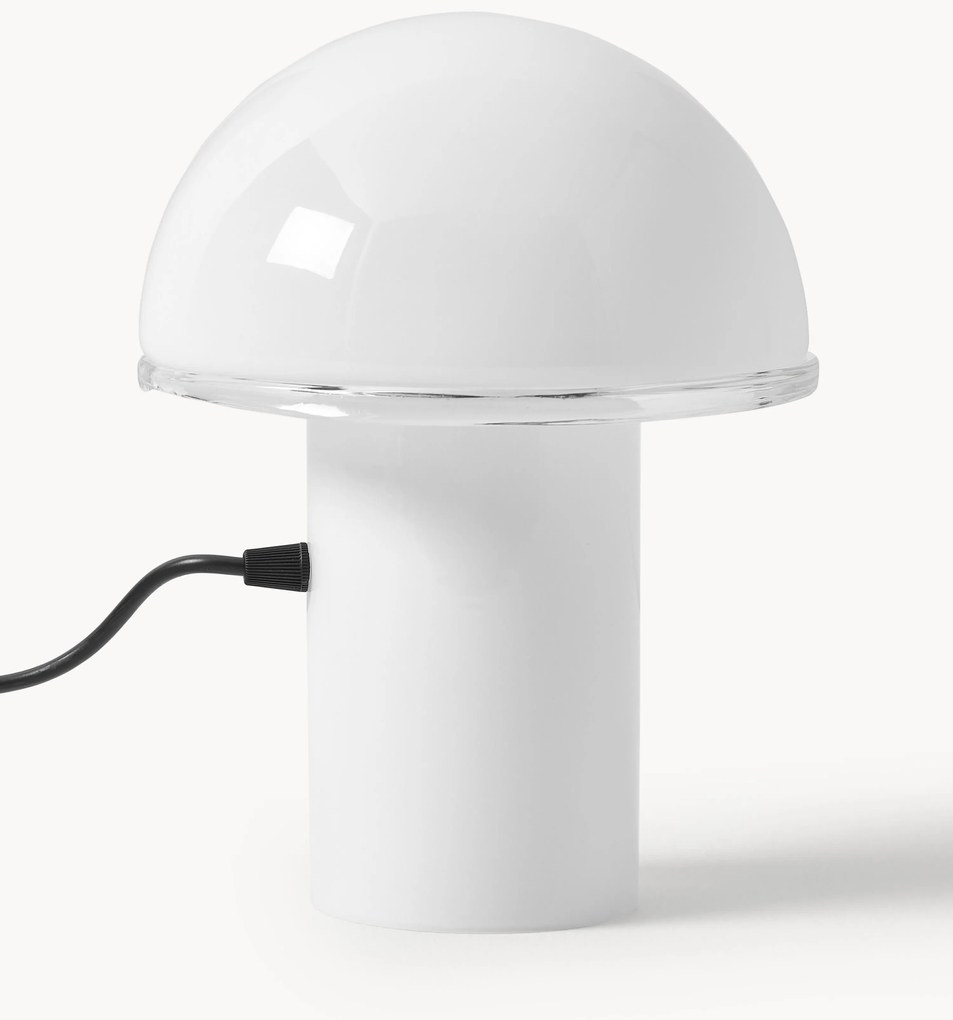 Lampada da tavolo piccola in vetro soffiato Onfale