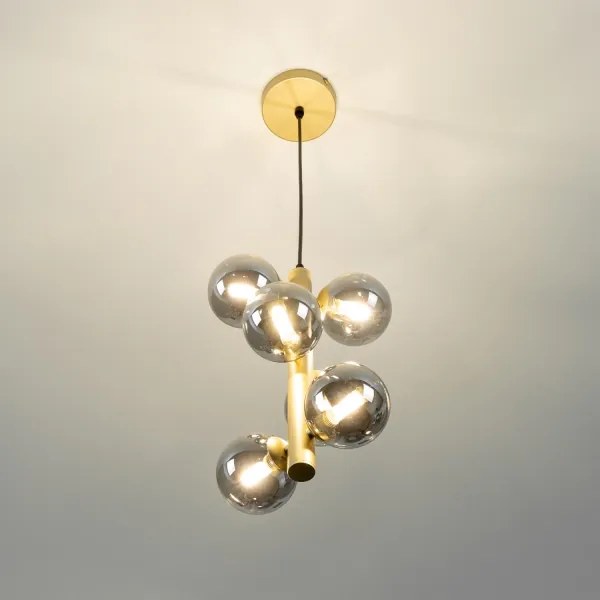 Brilagi - Lampadario LED a sospensione con filo MILLA 6xG9/3W/230V oro/fumé