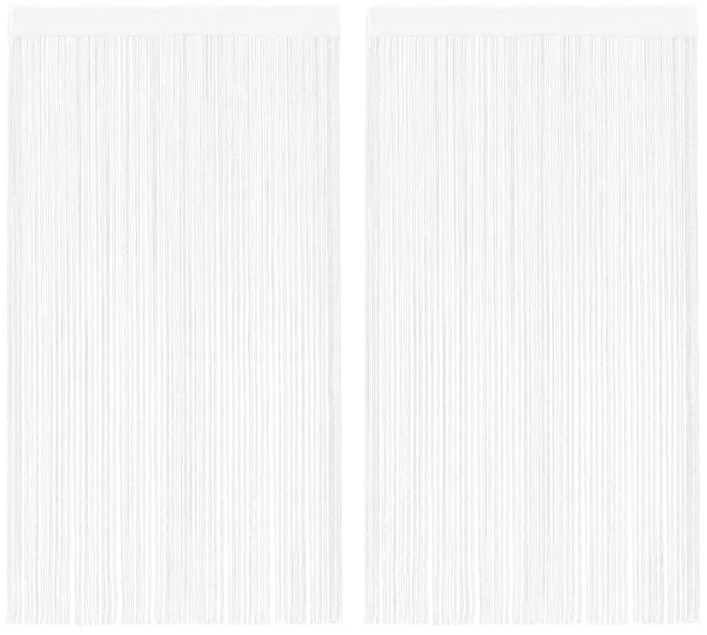 2 Pz Tende A Fili 140x250 Cm Bianche /