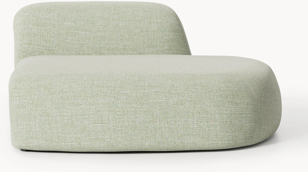 Chaise lounge in bouclé Wolke