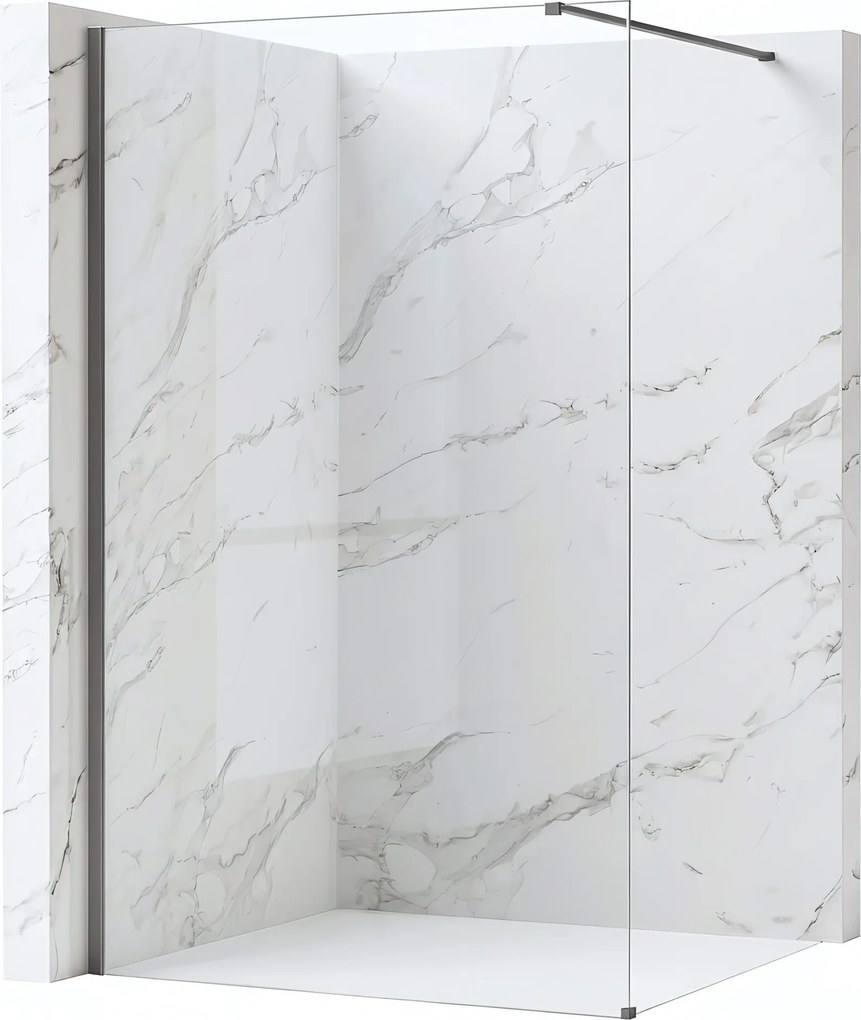 Parete doccia Rea Flexi Transparent / Titan 90