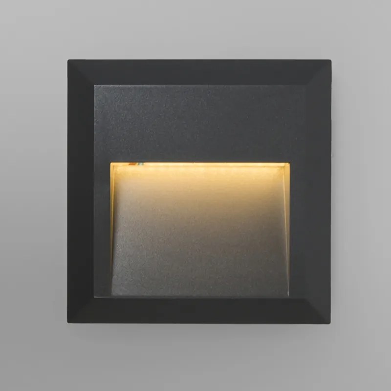 Set di 2 applique moderne grigio scuro con LED - Gem 2