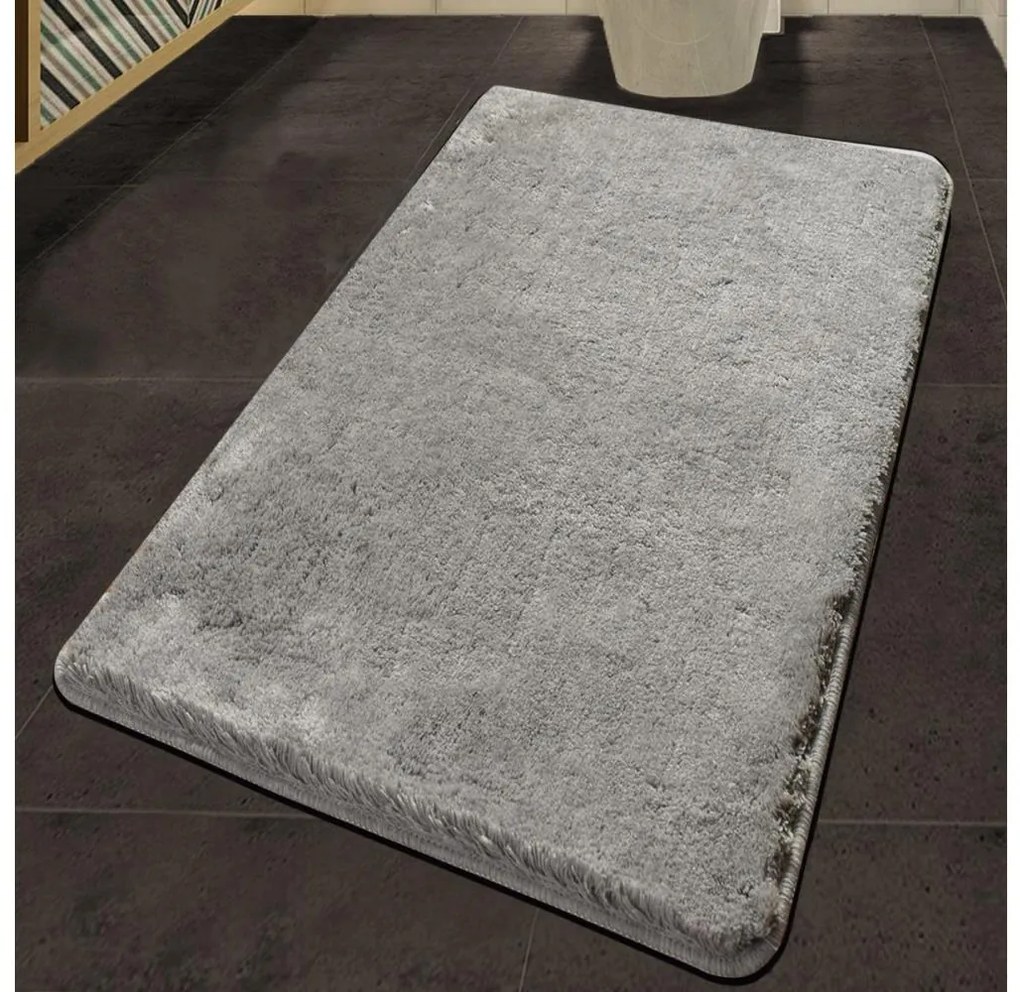 Tappeto bagno HAVAI 80x140 cm grigio