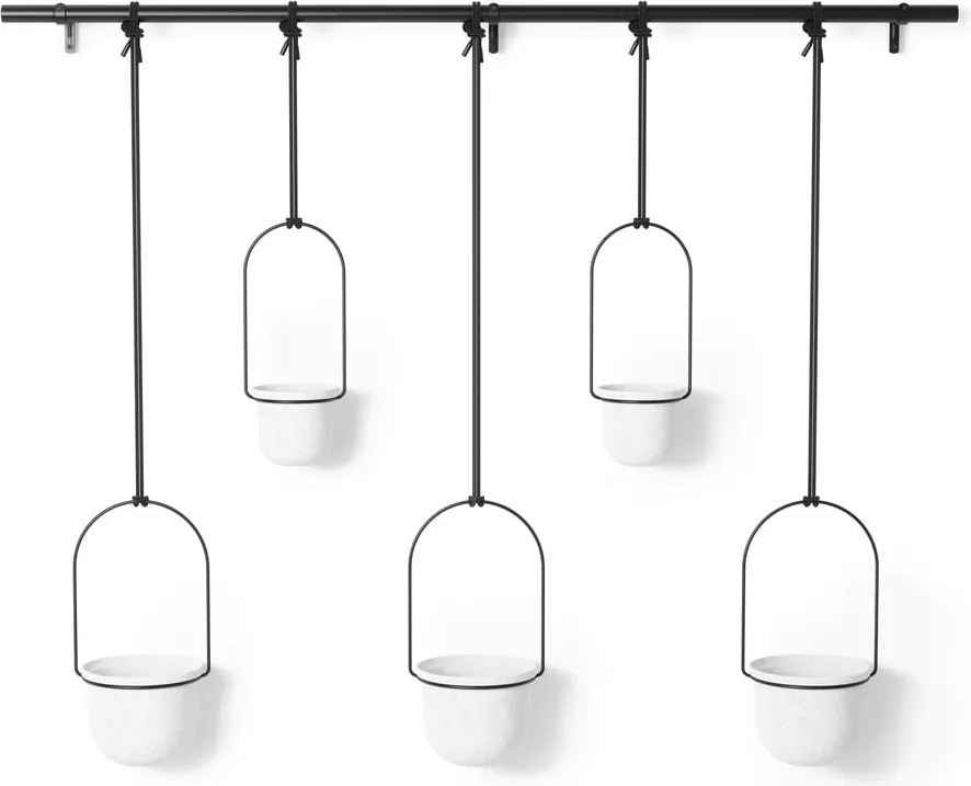 Set di coprivaso in plastica per erbe aromatiche/da appendere/parete 5 pz ø 7,5 cm Triflora – Umbra