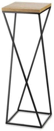 Portafiori LOFT 70x24 cm nero/marrone