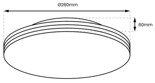 Plafoniera LED da bagno BEVER LED/10W/230V 4000K diametro 26 cm IP44