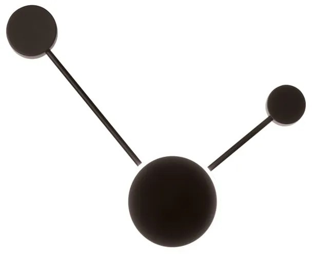 Plafoniera LED Etere nero IP20 LUCE AMBIENTE DESIGN