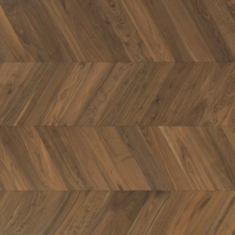 Parquet multistrato Chevron francese L in noce spazzolato select sp. 14/3 mm 1.02 m²
