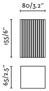 FARO 40568 - Applique SOLE 2xGU10/8W/230V color mattone ondulato quadrato