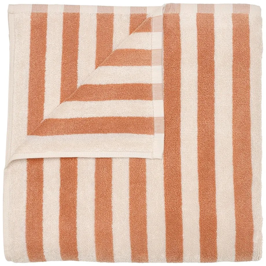 Asciugamano tipo terry arancione/beige in cotone organico 70x140 cm Arto – Blomus