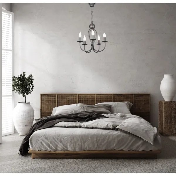 Lampadario a sospensione con catena ARTHUR 5xE14/40W/230V