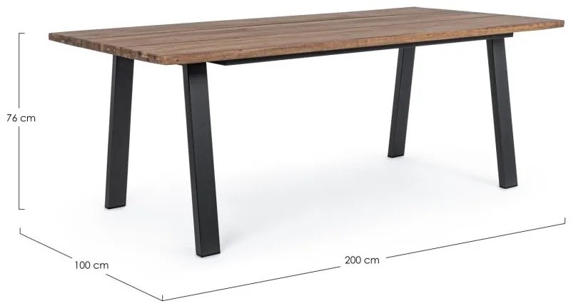 Tavolo OSLO gambe antracite 200&#215;100 cm