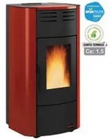 termostufa a pellet raffaella idro h15 18,8 kw bordeuax (con.term.) - misure cm.63,3x62,6x117,60h. - peso kg.214 fer270144