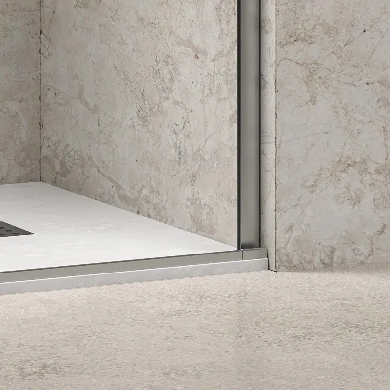 Kamalu - Porta doccia scorrevole 130 cm senza telaio | KNM4000C