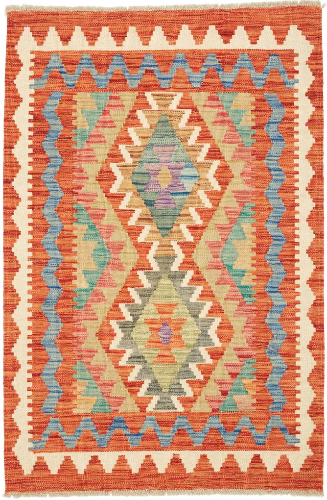 Kilim Tappeto 90x130 (Pakistan) Tessuto A Mano