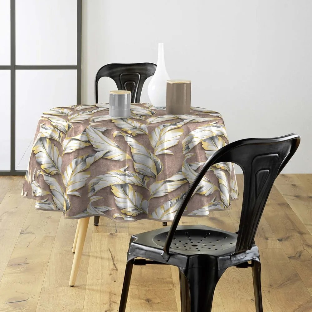 Tovaglia adatta per pulizia con panno umido ø 160 cm Ebany – douceur d'intérieur