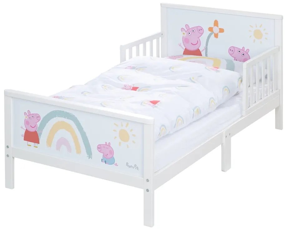 Letto bianco per bambini 70x140 cm Peppa Pig - Roba