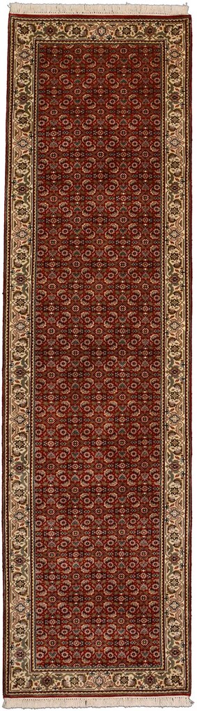 Bidjar Tappeto 80 x 300 Rosso (Indian) Annodato A Mano