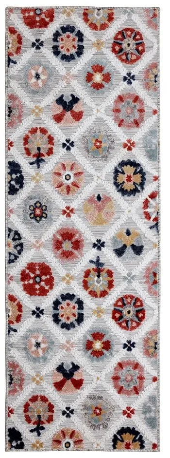 Tappeto grigio per esterni 80x230 cm Flora - Flair Rugs