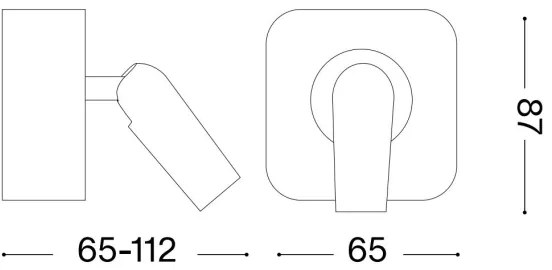 Ideal Lux - Luce Spot da parete a LED BEAN LED/3W/230V CRI 90 bianco