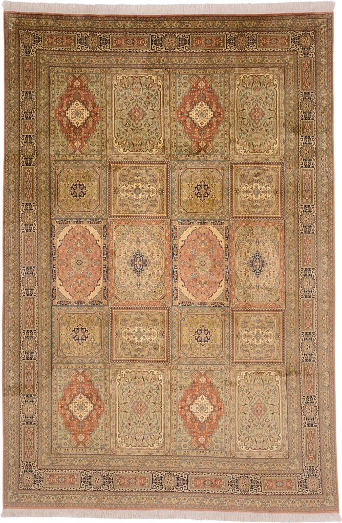 Cashmere Silk Tappeto orientale 270 x 180 (Indian) Annodato A Mano