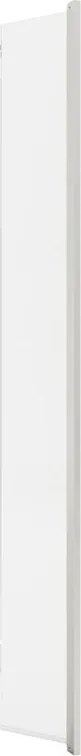 Deflettore walk-in Single L 30 X H200cm, vetro trasparente 8 mm, profilo nickel spazzolato